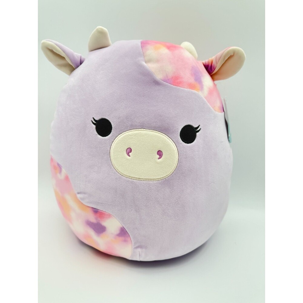 Squishmallows Suri Purple Tie Dye Cow Plush 14 Inch Jazwares NWT Pastel